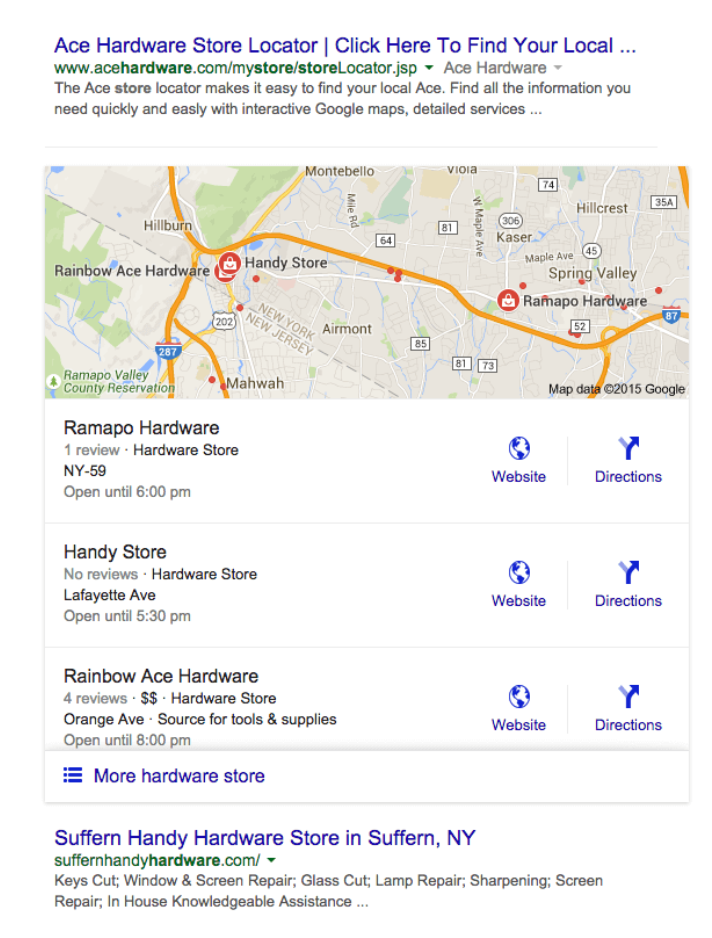 image of google local 3-pack